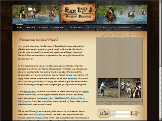 Web site www.barlazyj.com, Lazy J Bar Guest Ranch