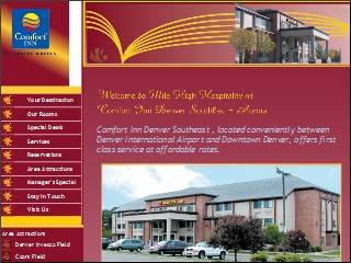 Web site www.comfortinndenverse.com, Comfort Inn Denver Southeast Area