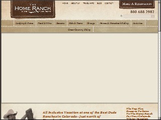Web site www.homeranch.com, The Home Ranch