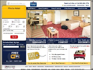 Web site www.homesteadhotels.com, Homestead Denver