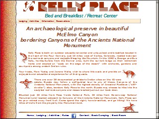 Web site www.kellyplace.com, Kelly Place Bed & Breakfast