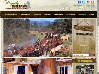 Web site www.lakemancosranch.com, Majestic Dude Ranch