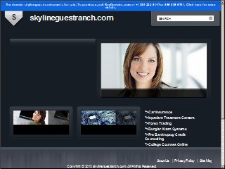 Web site www.skylineguestranch.com, Skyline Guest Ranch Inc