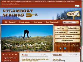 Web site www.steamboatsprings.net, Steamboat Springs Parks & Rec