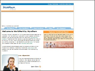 Web site www.trendwestresorts.com, Trendwest Resorts