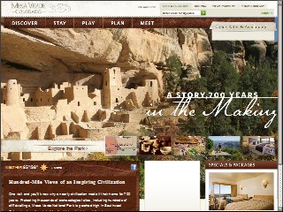 Web site www.visitmesaverde.com, Mesa Verde Co