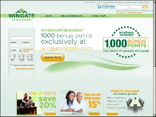 Web site www.wingateinns.com, Wingate By Wyndham Pueblo